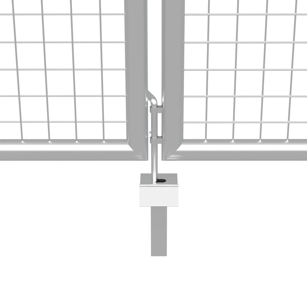 Tuinpoort gegalvaniseerd staal 400x200 cm zilver is nu te koop bij PeponiXL, paradijselijk wonen!