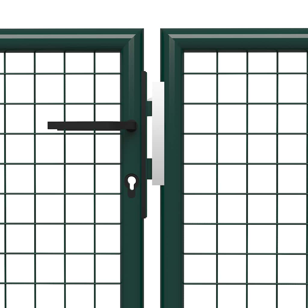Tuinpoort staal 400x200 cm groen is nu te koop bij PeponiXL, paradijselijk wonen!