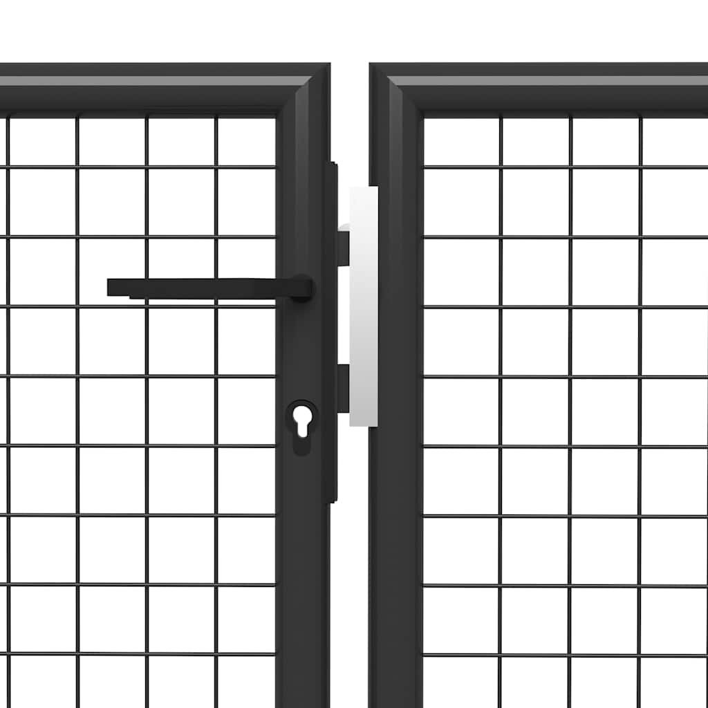Poort 500x150 cm staal antraciet is nu te koop bij PeponiXL, paradijselijk wonen!