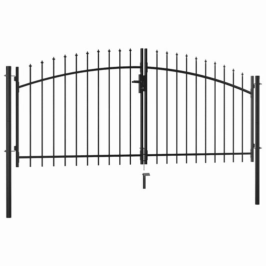 Dubbele deur hekpoort Woerden met speerpunt 299,5x149,5 cm is nu te koop bij PeponiXL, paradijselijk wonen!