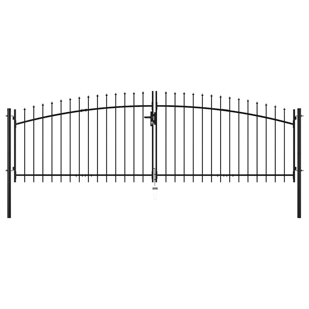 Dubbele deur hekpoort Woerden met speerpunt 400x149,5 cm is nu te koop bij PeponiXL, paradijselijk wonen!