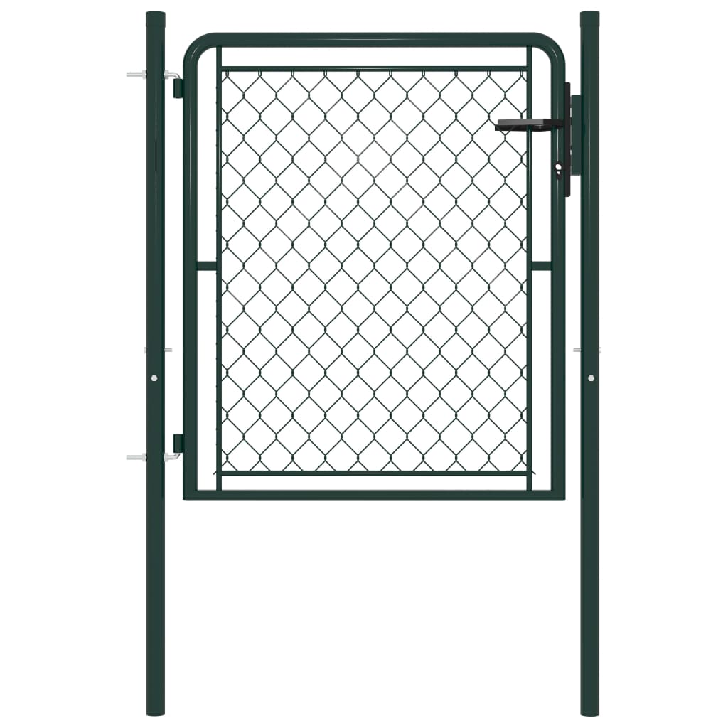Tuinpoort staal 100x75 cm groen is nu te koop bij PeponiXL, paradijselijk wonen!
