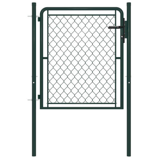 Tuinpoort staal 100x75 cm groen is nu te koop bij PeponiXL, paradijselijk wonen!