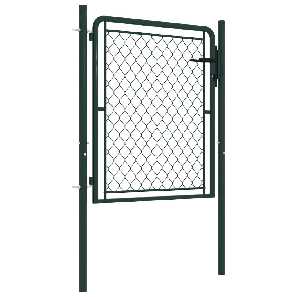 Tuinpoort staal 100x75 cm groen is nu te koop bij PeponiXL, paradijselijk wonen!