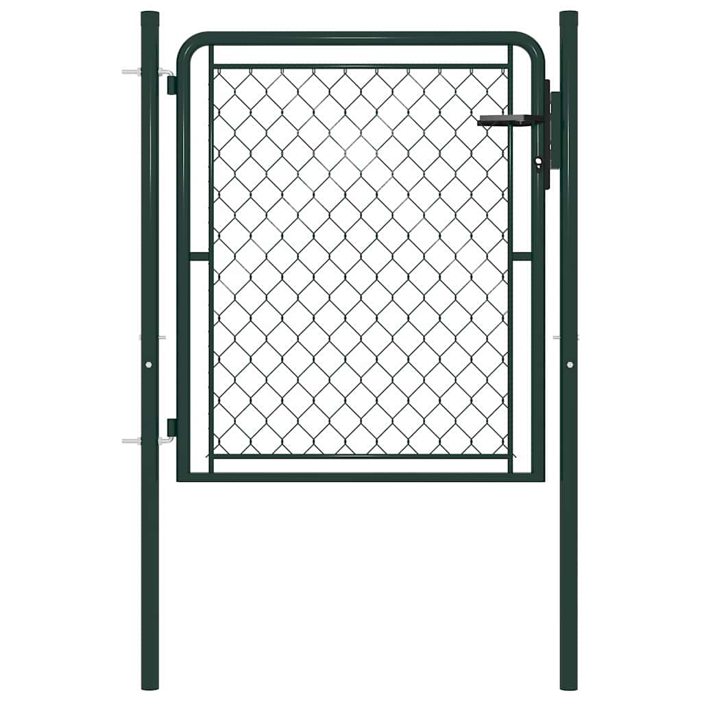 Tuinpoort staal 100x100 cm groen is nu te koop bij PeponiXL, paradijselijk wonen!