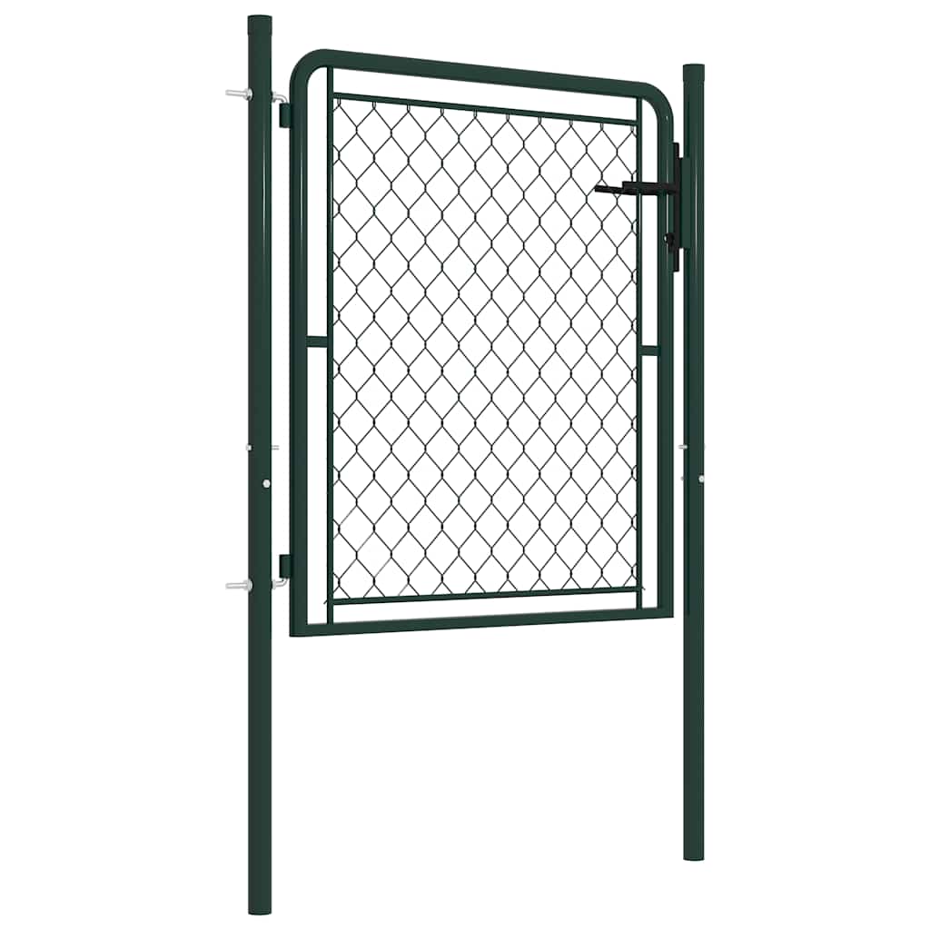 Tuinpoort staal 100x100 cm groen is nu te koop bij PeponiXL, paradijselijk wonen!