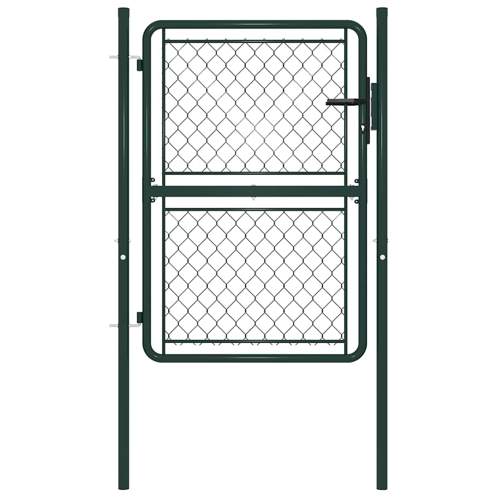 Tuinpoort staal 100x125 cm groen is nu te koop bij PeponiXL, paradijselijk wonen!