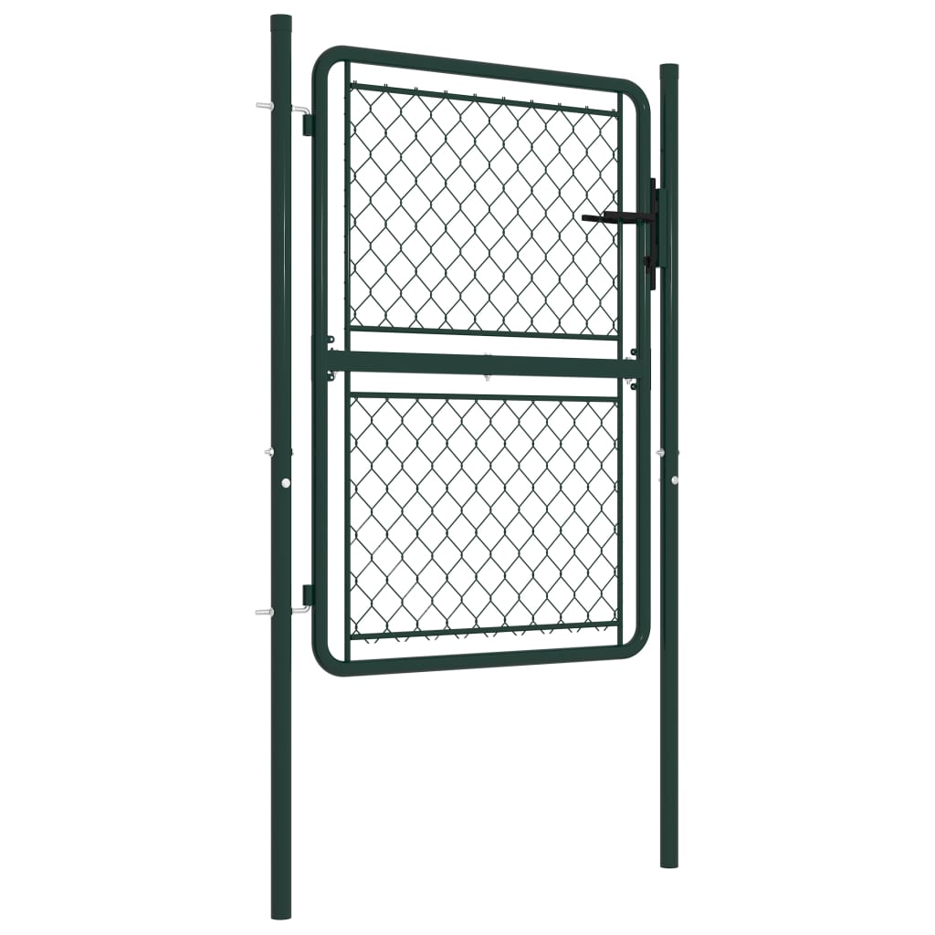 Tuinpoort staal 100x150 cm groen is nu te koop bij PeponiXL, paradijselijk wonen!