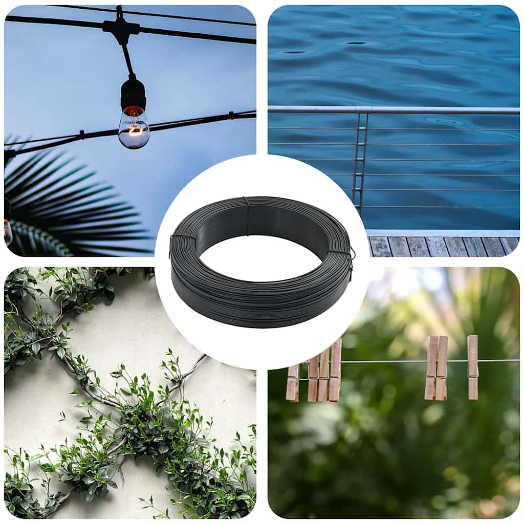 Hekbinddraad 250 m 0,9/1,4 mm staal antraciet is nu te koop bij PeponiXL, paradijselijk wonen!