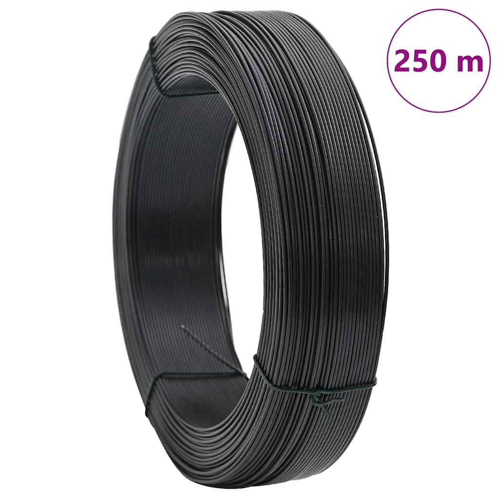 Hekbinddraad 250 m 1,6/2,5 mm staal antraciet is nu te koop bij PeponiXL, paradijselijk wonen!