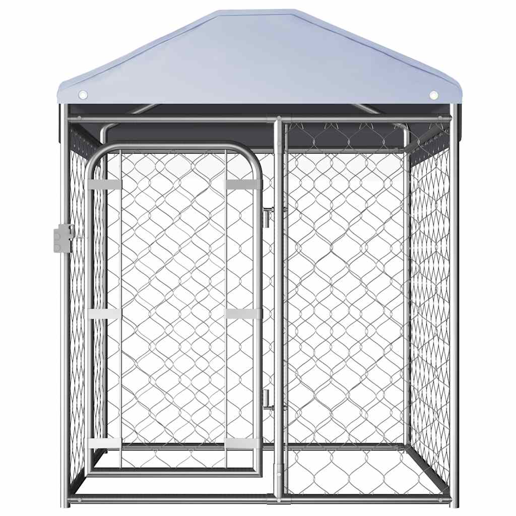 Hondenkennel voor buiten met dak 100x100x125 cm is nu te koop bij PeponiXL, paradijselijk wonen!