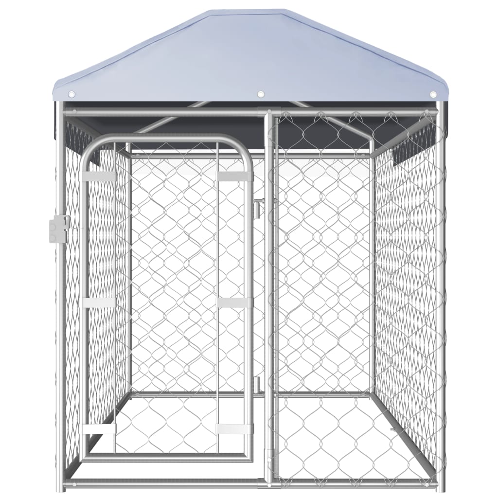 Hondenkennel voor buiten met dak 200x100x125 cm is nu te koop bij PeponiXL, paradijselijk wonen!