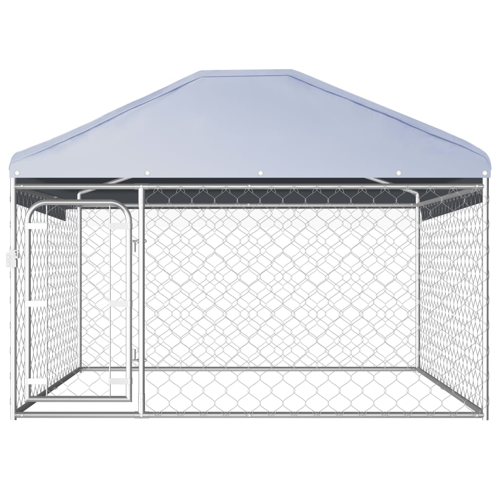 Hondenkennel voor buiten met dak 200x200x135 cm is nu te koop bij PeponiXL, paradijselijk wonen!