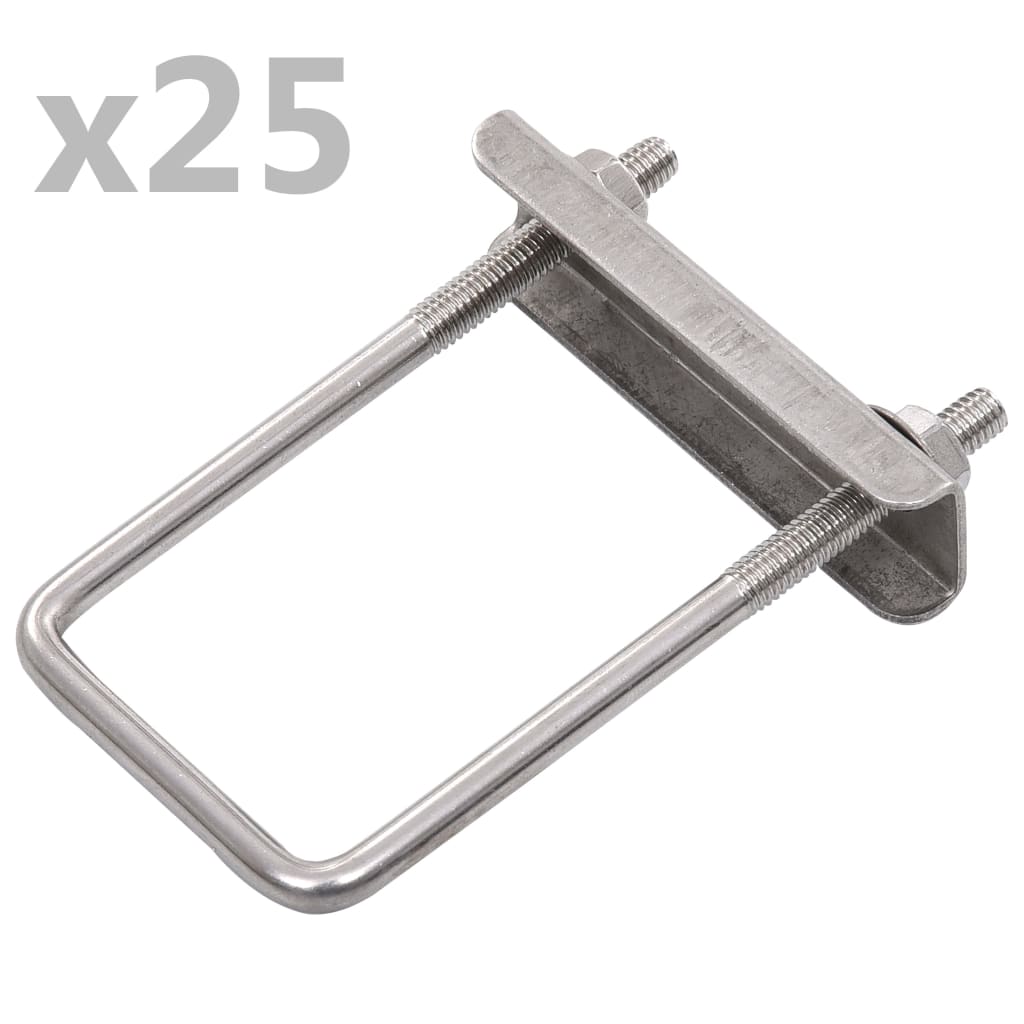 U-verbinding voor hekpaal 25 sets 60x40 mm is nu te koop bij PeponiXL, paradijselijk wonen!