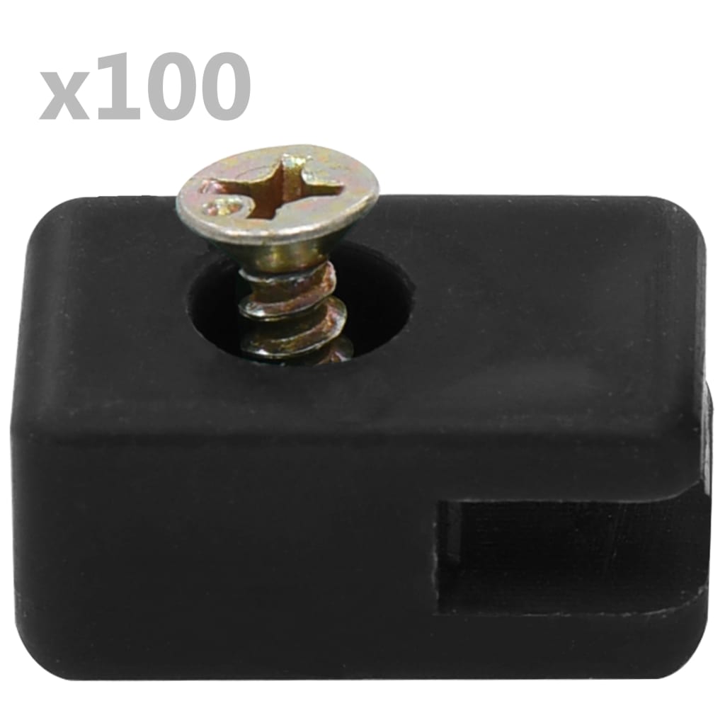 Spandraadhouder met schroef 100 sets antraciet is nu te koop bij PeponiXL, paradijselijk wonen!