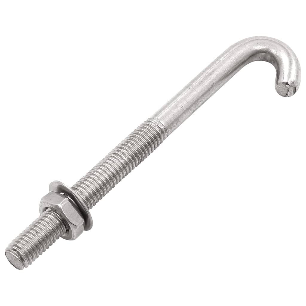 Verankerde J-bout met moer en sluitring 25 sets M8x120 mm is nu te koop bij PeponiXL, paradijselijk wonen!
