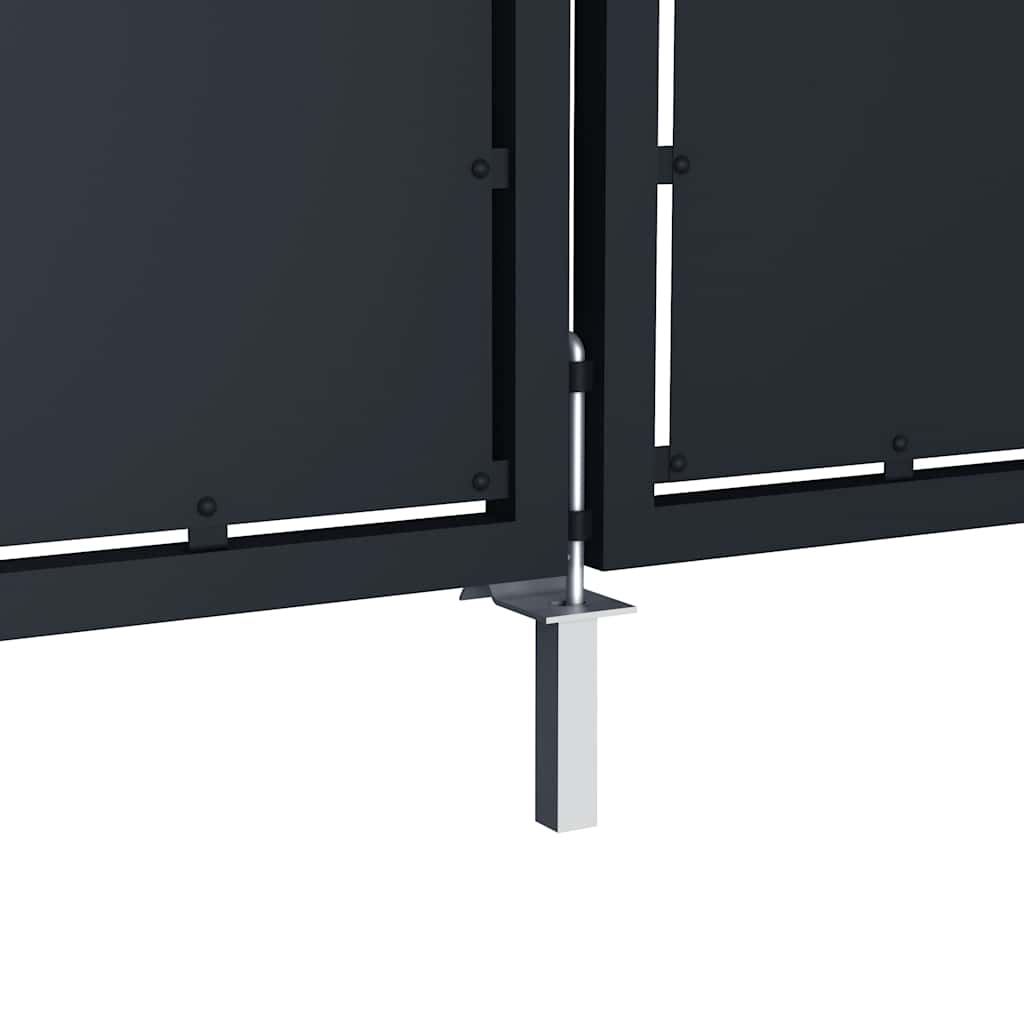 Tuinpoort staal 300x150 cm antraciet is nu te koop bij PeponiXL, paradijselijk wonen!