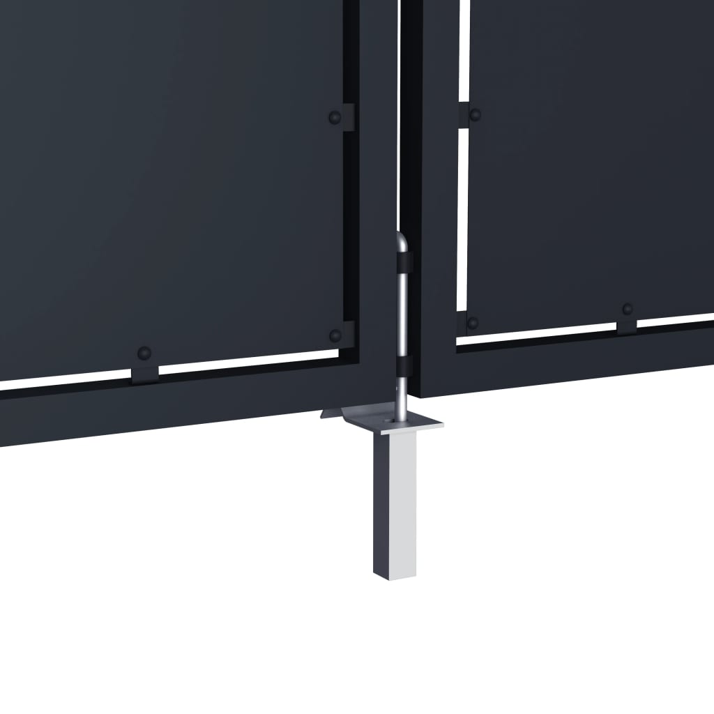 Tuinpoort staal 350x175 cm antraciet is nu te koop bij PeponiXL, paradijselijk wonen!