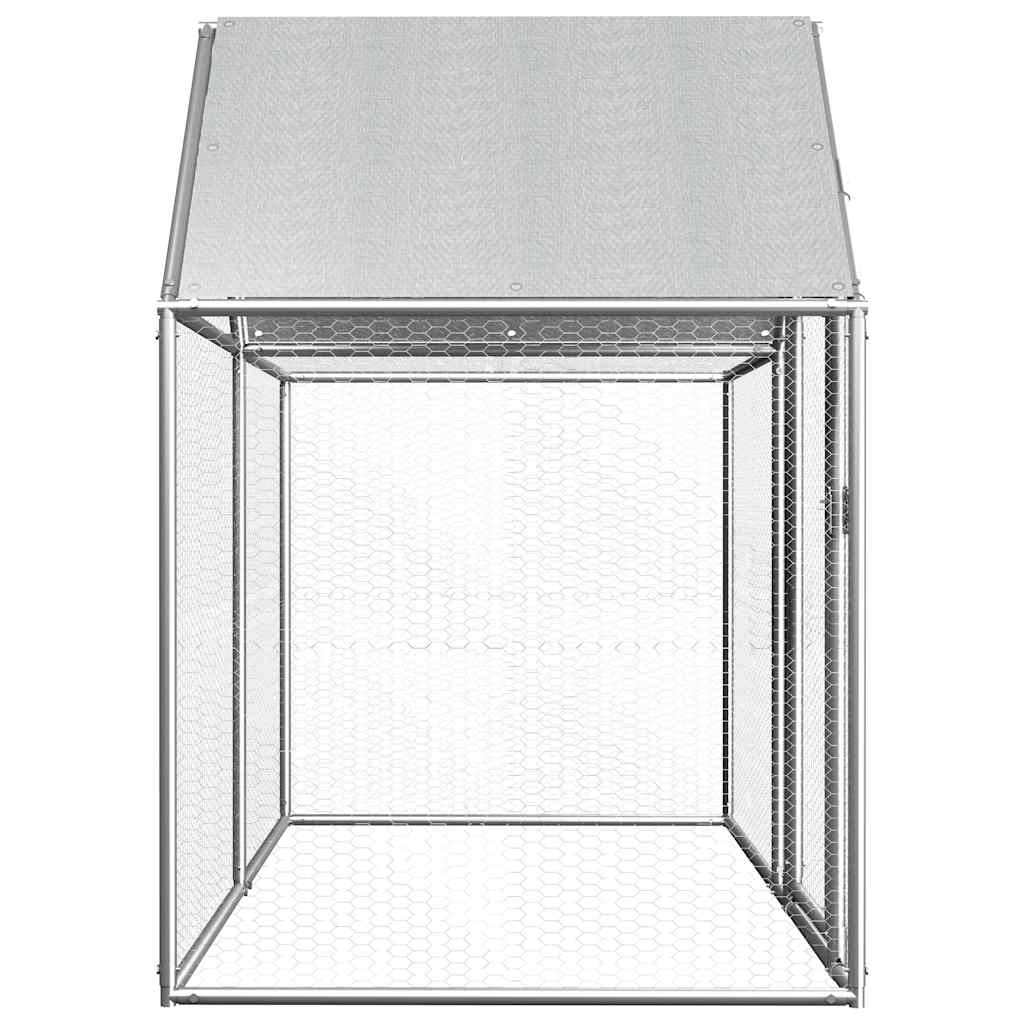 Kippenren 2x1x1,5 m gegalvaniseerd staal is nu te koop bij PeponiXL, paradijselijk wonen!