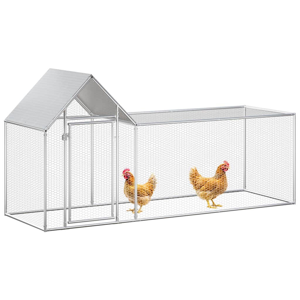 Kippenren 3x1x1,5 m gegalvaniseerd staal is nu te koop bij PeponiXL, paradijselijk wonen!