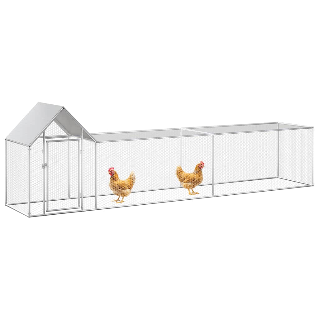 Kippenren 5x1x1,5 m gegalvaniseerd staal is nu te koop bij PeponiXL, paradijselijk wonen!