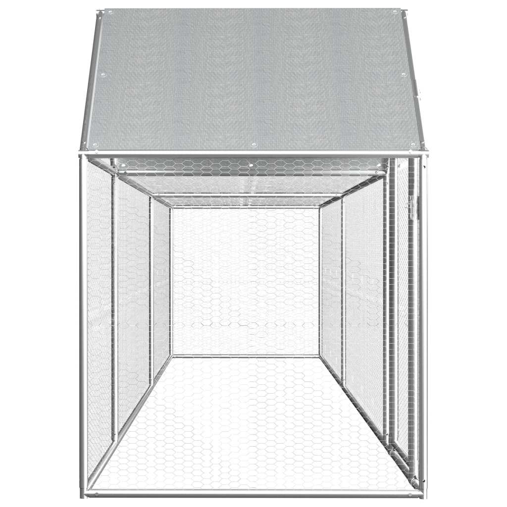 Kippenren 5x1x1,5 m gegalvaniseerd staal is nu te koop bij PeponiXL, paradijselijk wonen!