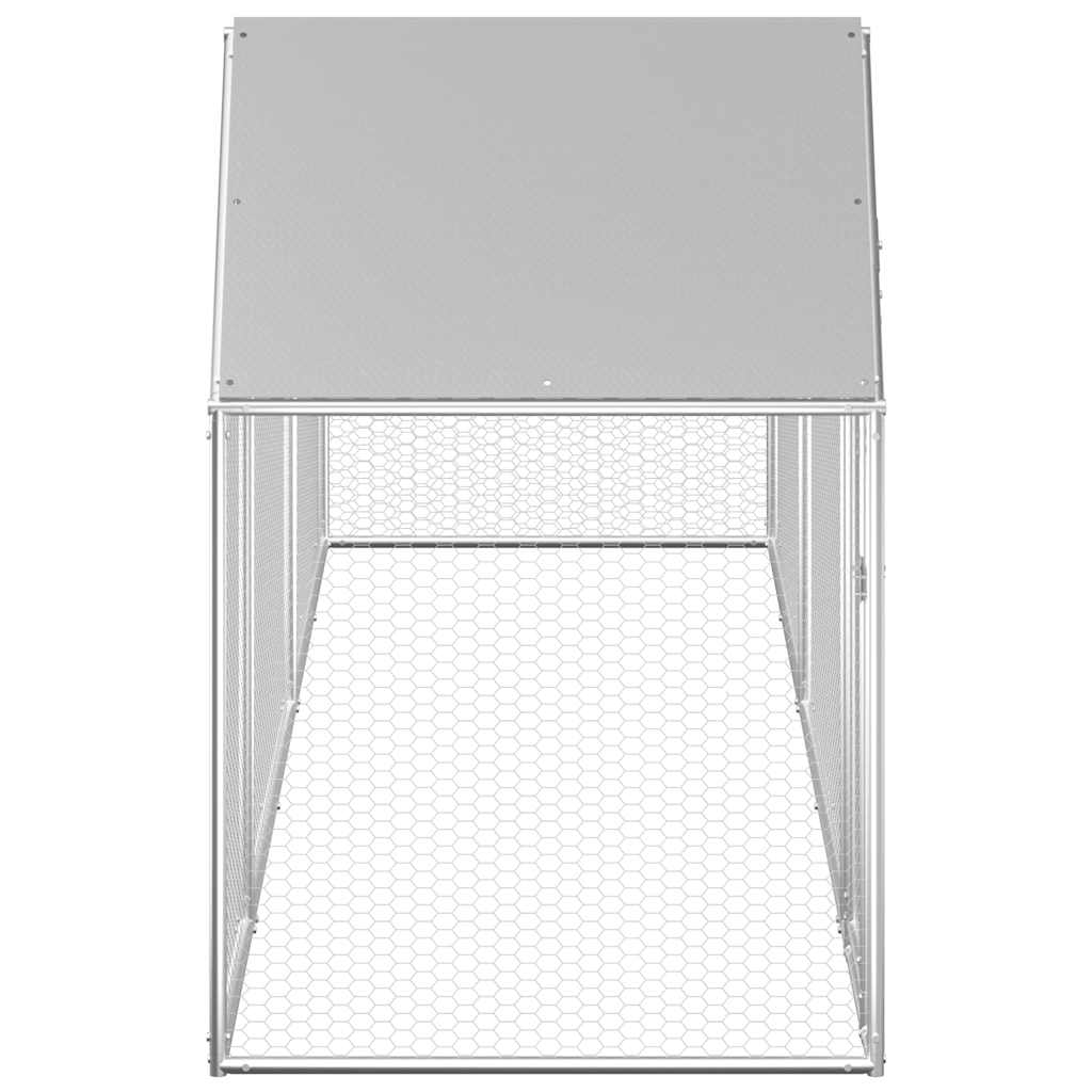 Kippenren 5x1x1,5 m gegalvaniseerd staal is nu te koop bij PeponiXL, paradijselijk wonen!