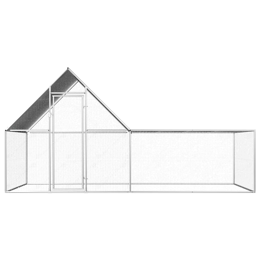 Kippenren 4x2x2 m gegalvaniseerd staal is nu te koop bij PeponiXL, paradijselijk wonen!