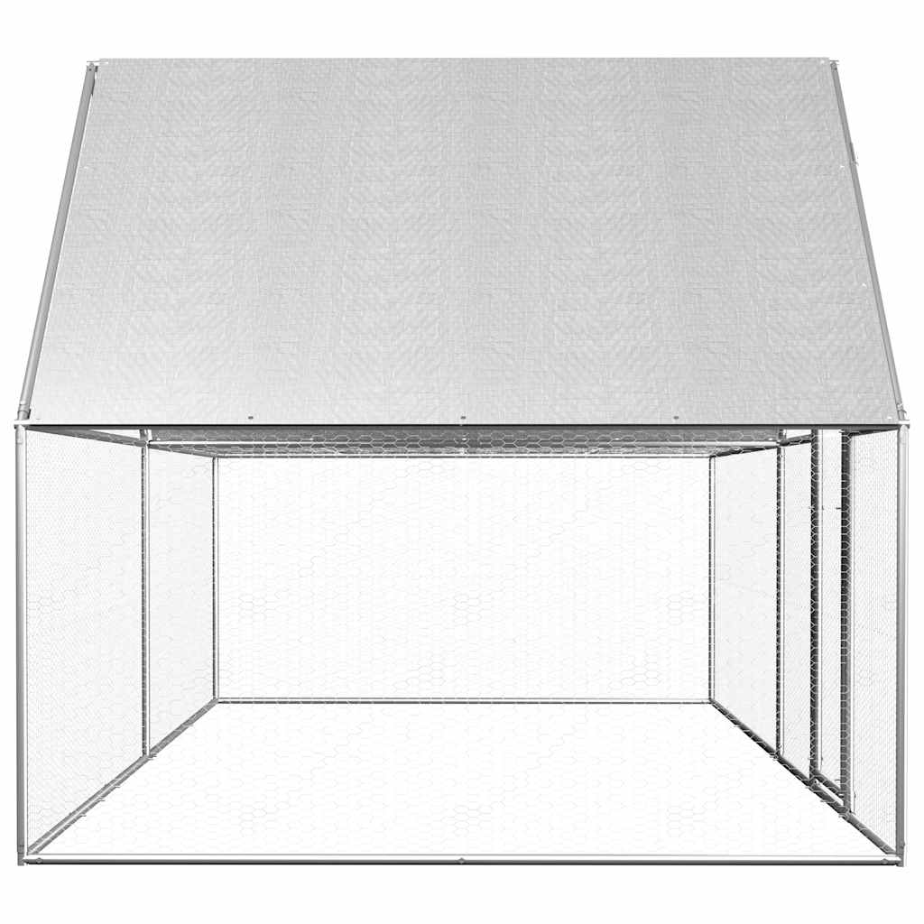 Kippenren 4x2x2 m gegalvaniseerd staal is nu te koop bij PeponiXL, paradijselijk wonen!