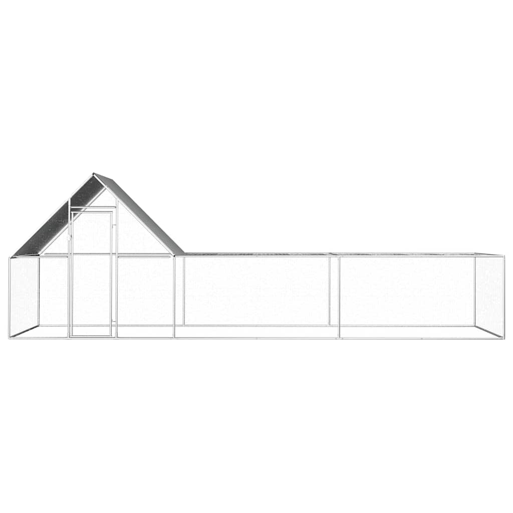 Kippenren 6x2x2 m gegalvaniseerd staal is nu te koop bij PeponiXL, paradijselijk wonen!