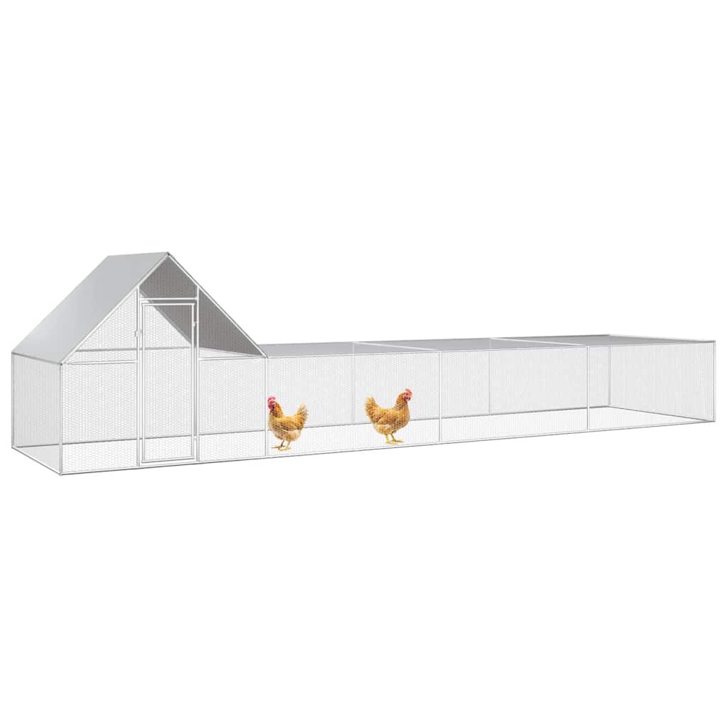 Kippenren 8x2x2 m gegalvaniseerd staal is nu te koop bij PeponiXL, paradijselijk wonen!