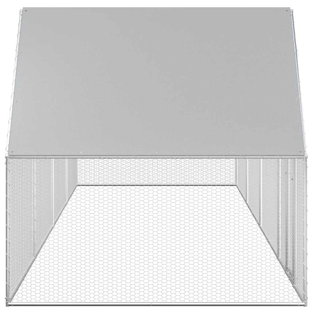 Kippenren 8x2x2 m gegalvaniseerd staal is nu te koop bij PeponiXL, paradijselijk wonen!
