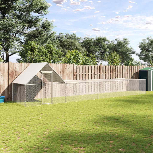 Kippenren 8x2x2 m gegalvaniseerd staal is nu te koop bij PeponiXL, paradijselijk wonen!