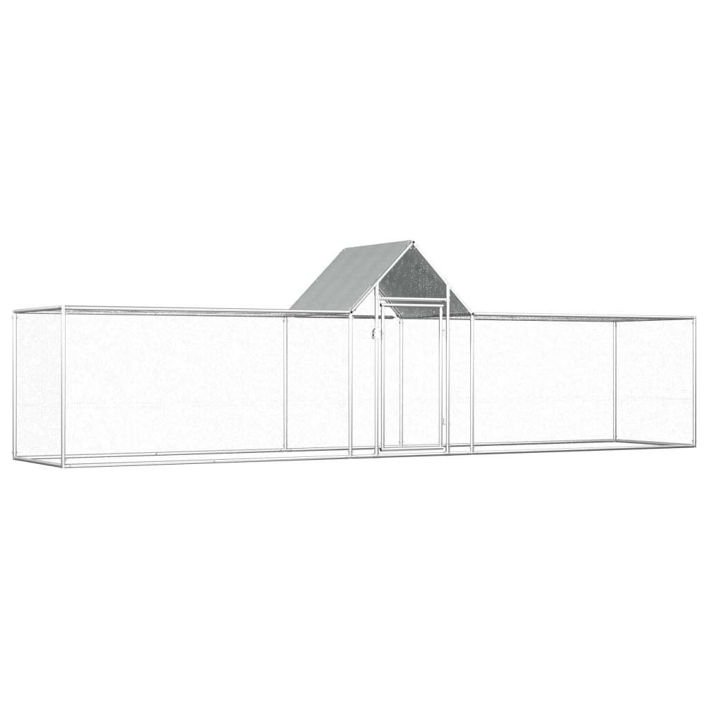 Kippenren 5x1x1,5 m gegalvaniseerd staal is nu te koop bij PeponiXL, paradijselijk wonen!