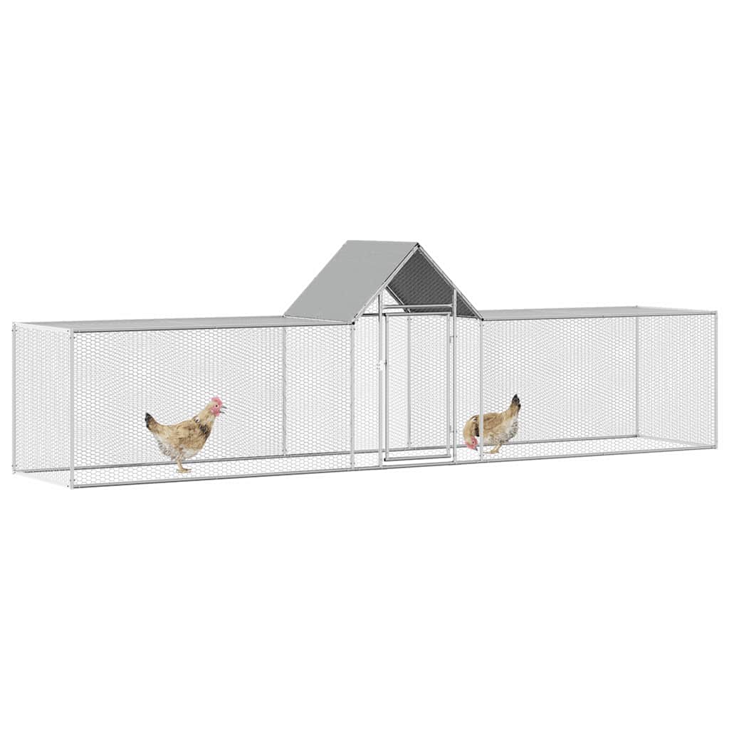Kippenren 5x1x1,5 m gegalvaniseerd staal is nu te koop bij PeponiXL, paradijselijk wonen!