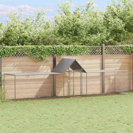 Kippenren 5x1x1,5 m gegalvaniseerd staal is nu te koop bij PeponiXL, paradijselijk wonen!