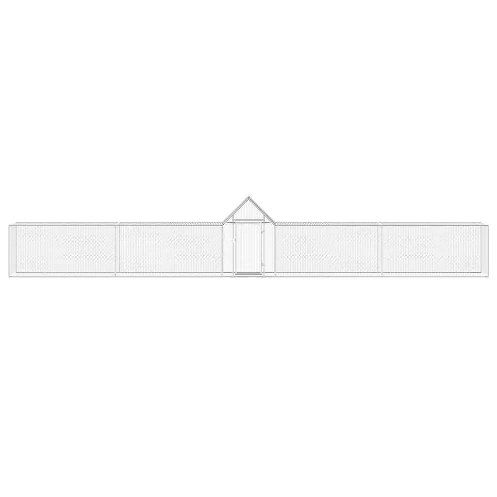 Kippenren 9x1x1,5 m gegalvaniseerd staal is nu te koop bij PeponiXL, paradijselijk wonen!