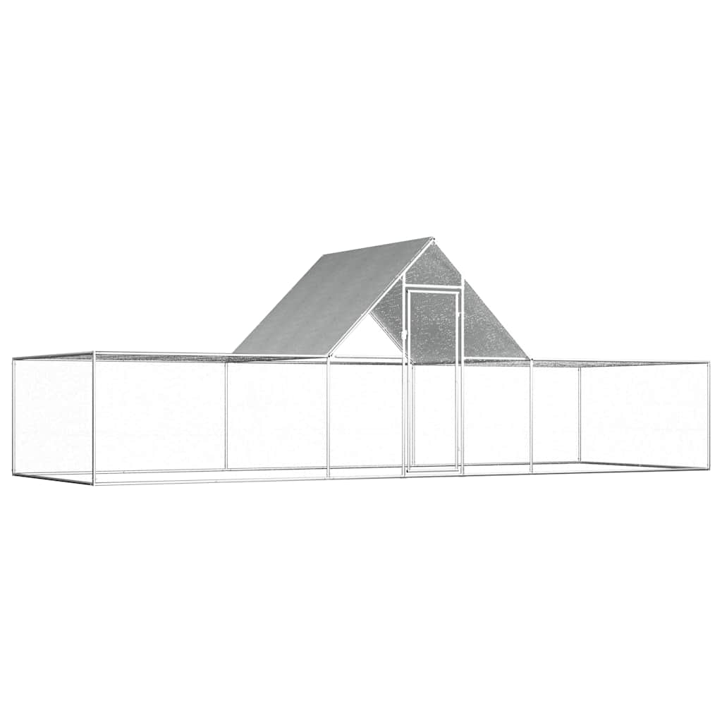 Kippenren 6x2x2 m gegalvaniseerd staal is nu te koop bij PeponiXL, paradijselijk wonen!