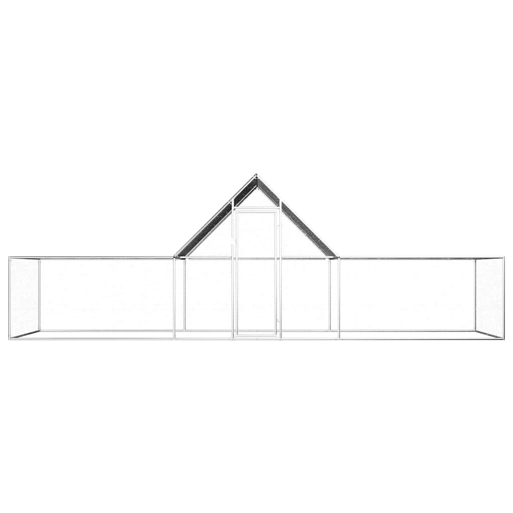 Kippenren 6x2x2 m gegalvaniseerd staal is nu te koop bij PeponiXL, paradijselijk wonen!