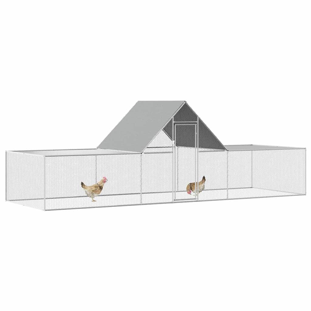 Kippenren 6x2x2 m gegalvaniseerd staal is nu te koop bij PeponiXL, paradijselijk wonen!