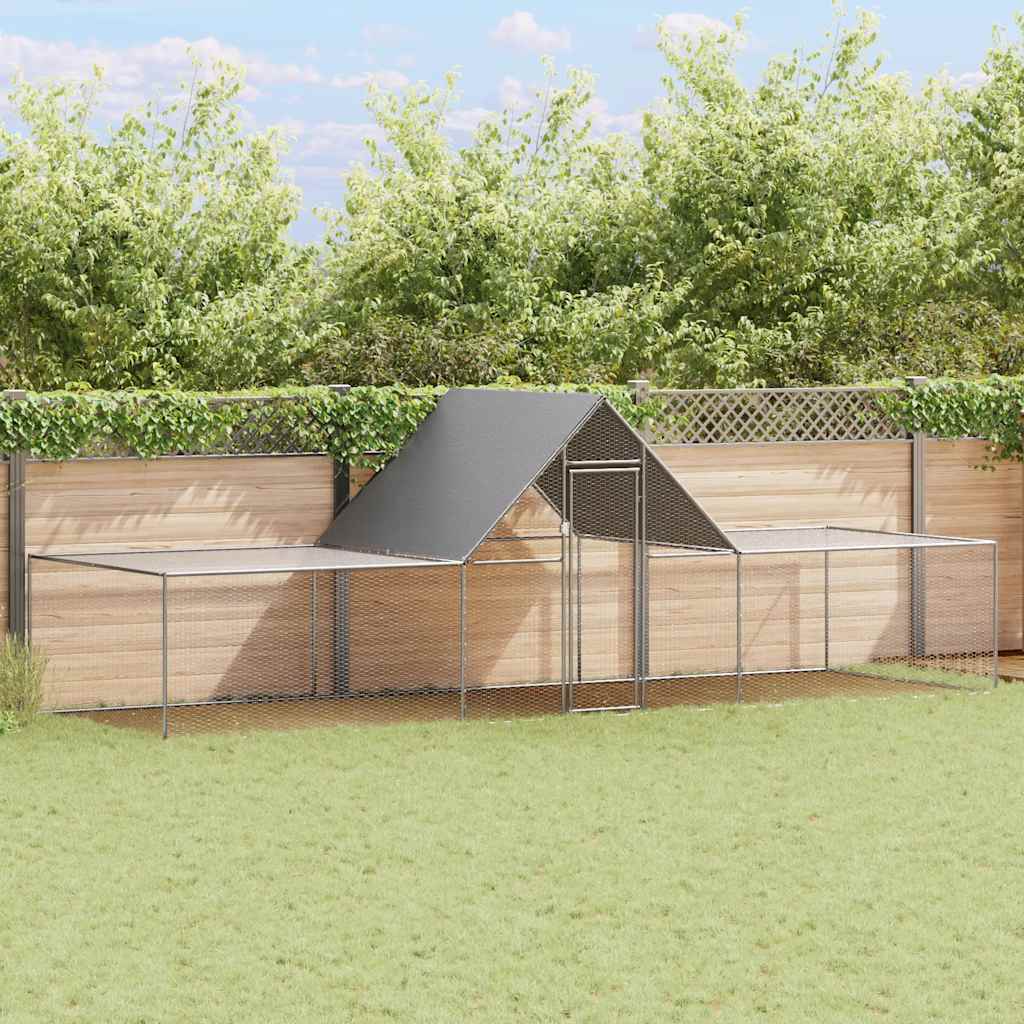 Kippenren 6x2x2 m gegalvaniseerd staal is nu te koop bij PeponiXL, paradijselijk wonen!