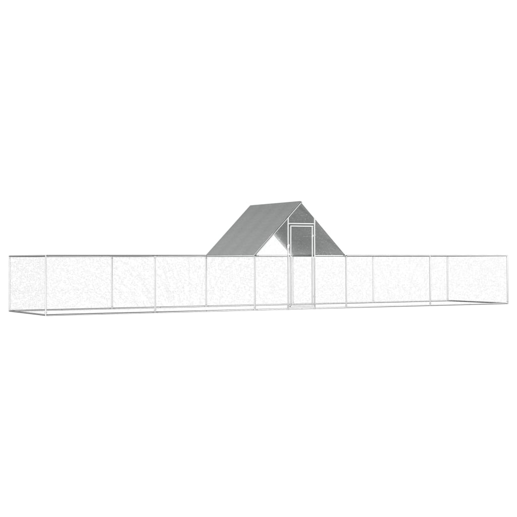 Kippenren 10x2x2 m gegalvaniseerd staal is nu te koop bij PeponiXL, paradijselijk wonen!