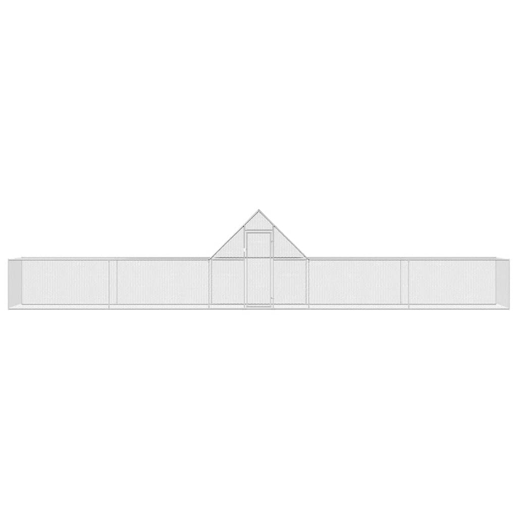 Kippenren 10x2x2 m gegalvaniseerd staal is nu te koop bij PeponiXL, paradijselijk wonen!
