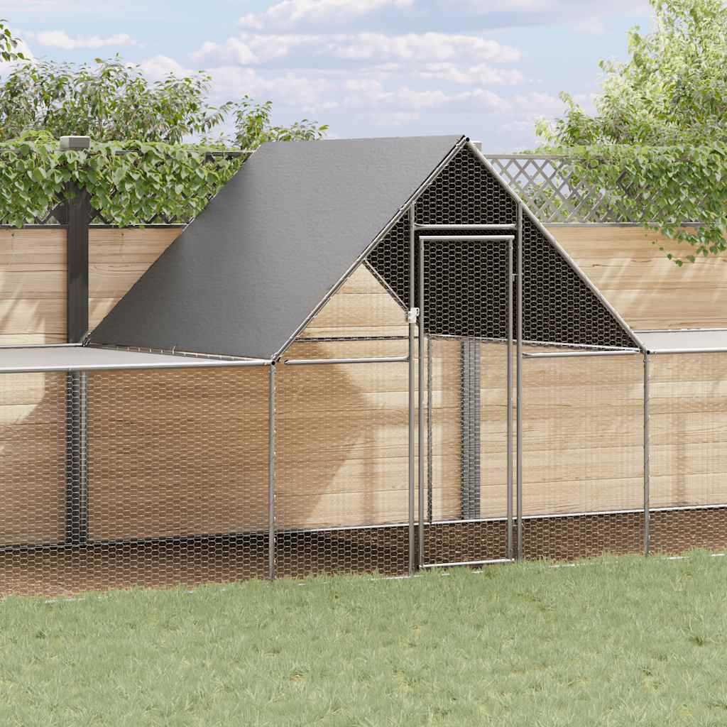 Kippenren 10x2x2 m gegalvaniseerd staal is nu te koop bij PeponiXL, paradijselijk wonen!