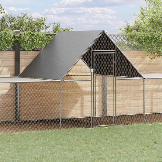 Kippenren 10x2x2 m gegalvaniseerd staal is nu te koop bij PeponiXL, paradijselijk wonen!