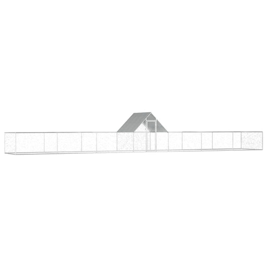 Kippenren 14x2x2 m gegalvaniseerd staal is nu te koop bij PeponiXL, paradijselijk wonen!