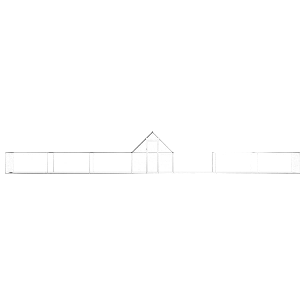 Kippenren 14x2x2 m gegalvaniseerd staal is nu te koop bij PeponiXL, paradijselijk wonen!