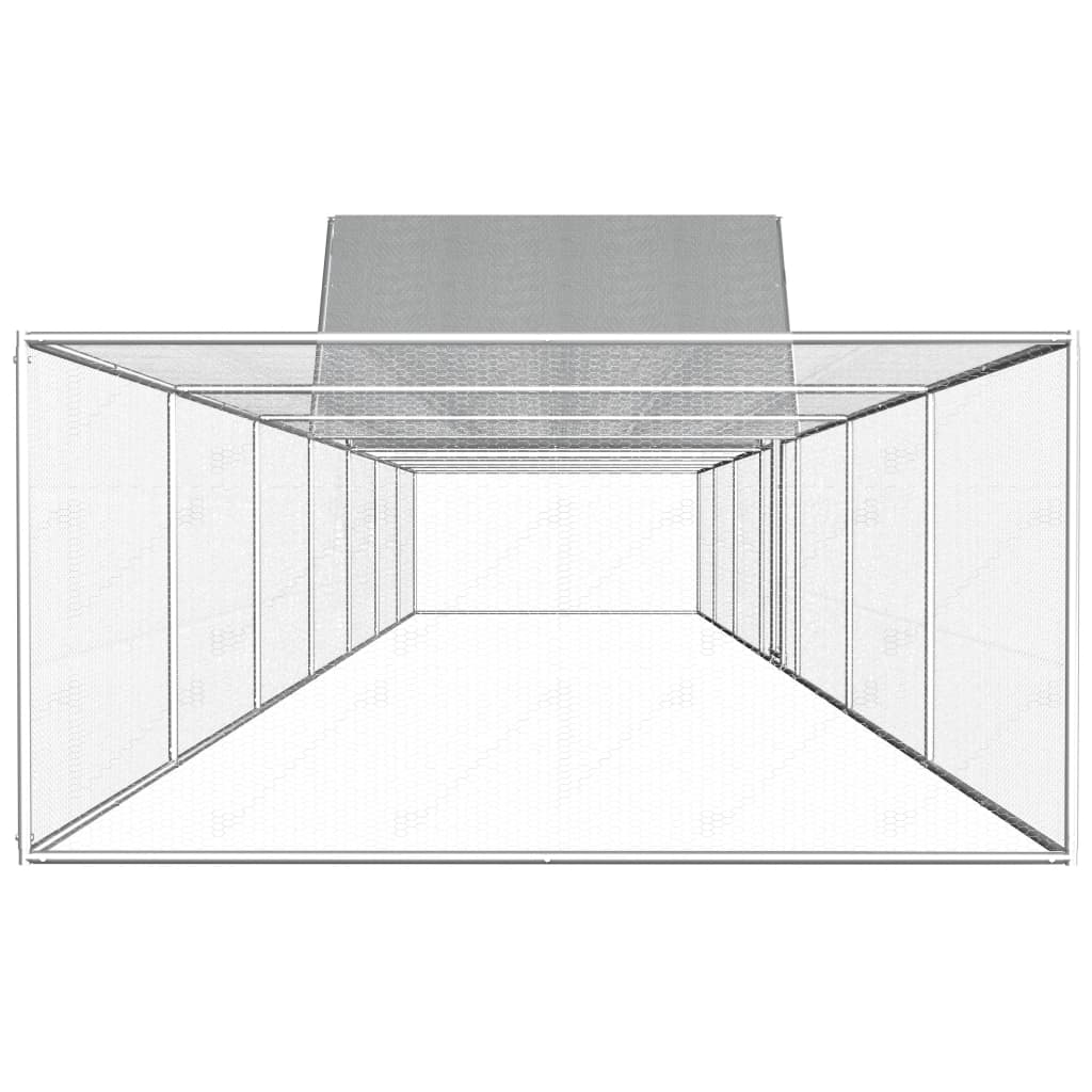 Kippenren 14x2x2 m gegalvaniseerd staal is nu te koop bij PeponiXL, paradijselijk wonen!