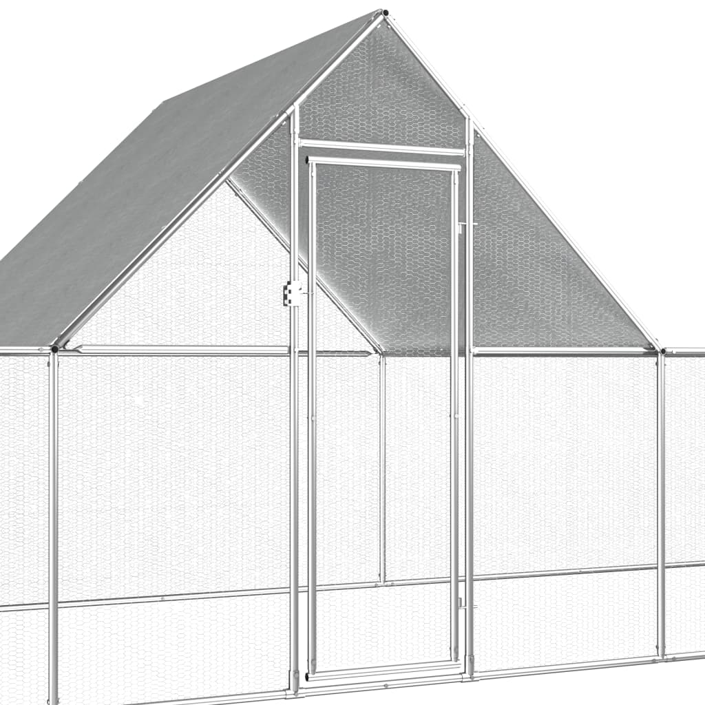 Kippenren 14x2x2 m gegalvaniseerd staal is nu te koop bij PeponiXL, paradijselijk wonen!
