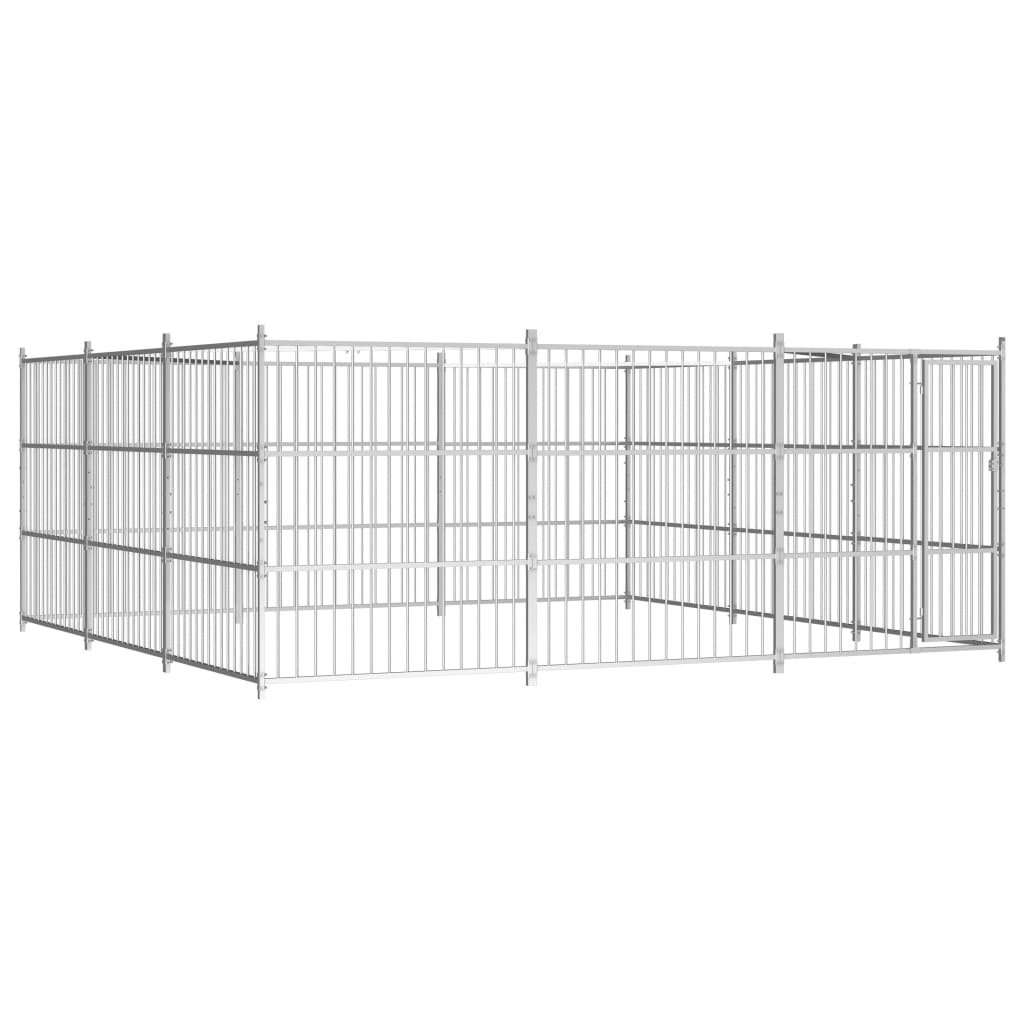 Hondenkennel voor buiten 450x450x185 cm is nu te koop bij PeponiXL, paradijselijk wonen!